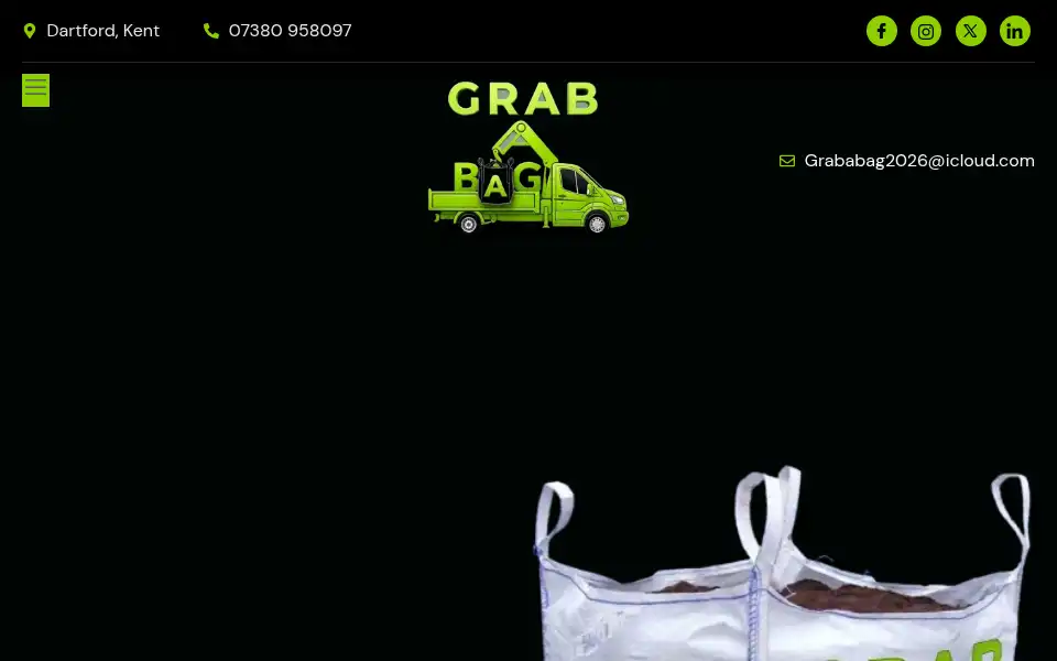 Screenshot of grababag.uk