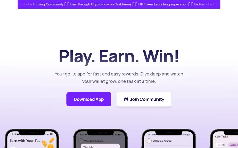 Screenshot of grabpenny.com