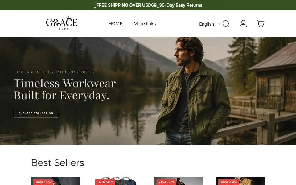 Screenshot of gracebras.com