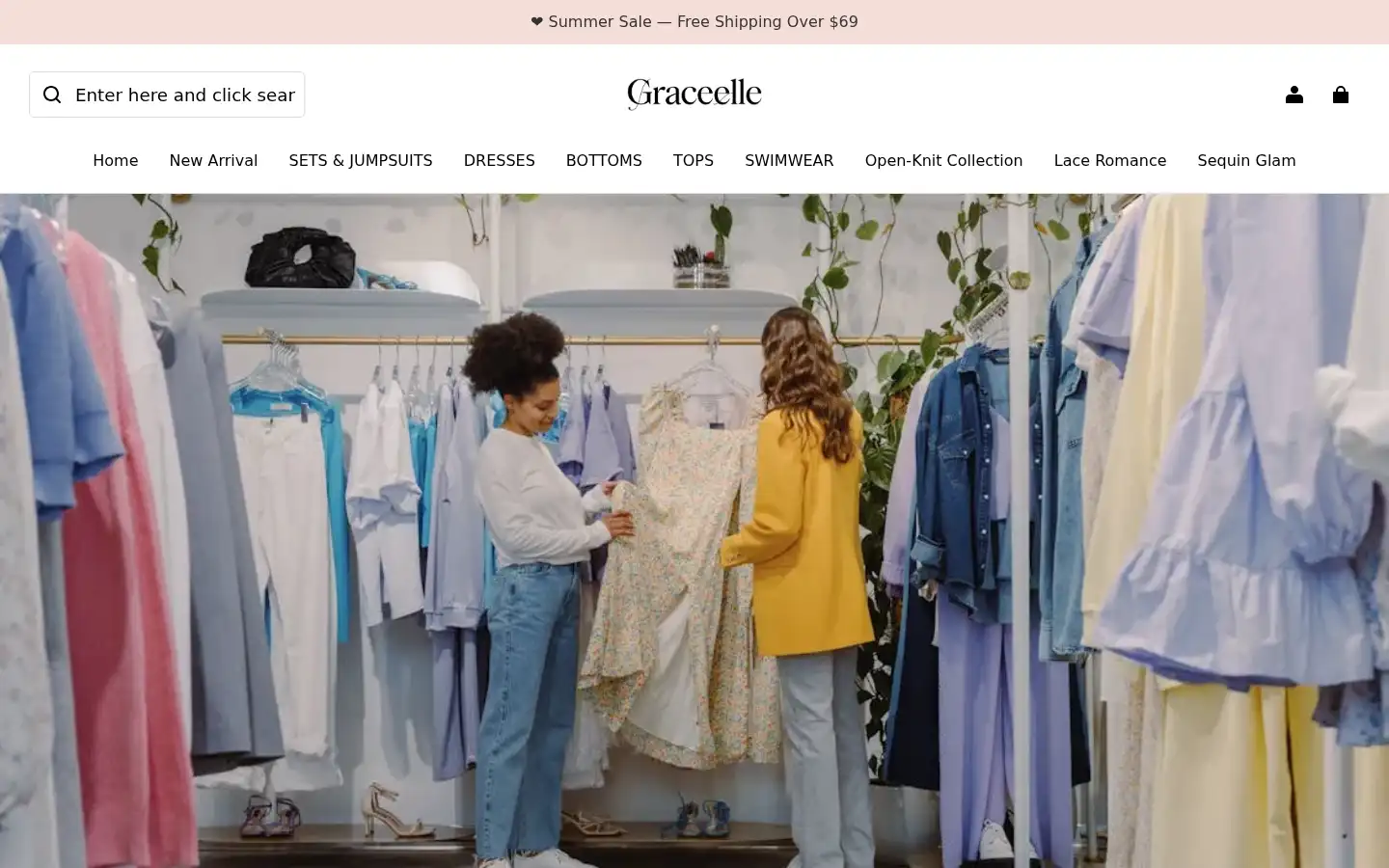 Screenshot of graceelle.com