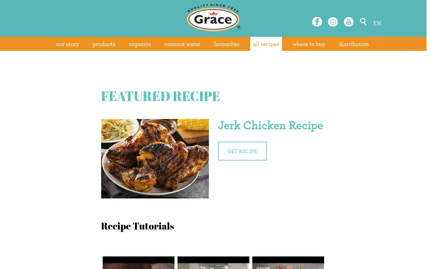 Screenshot of gracefoods.ca