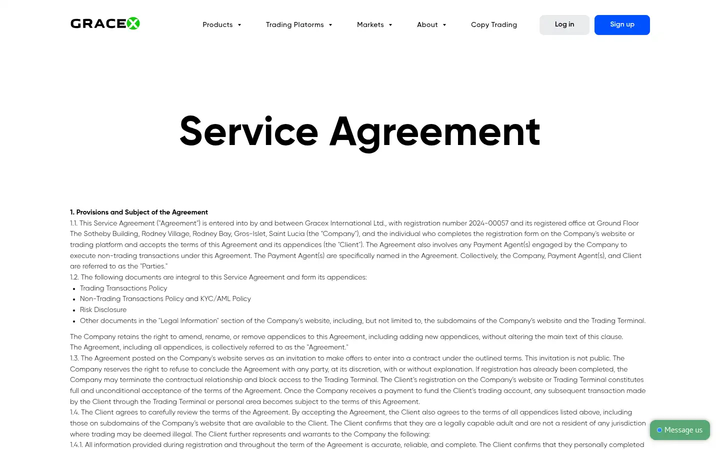 Screenshot of gracexfx.com