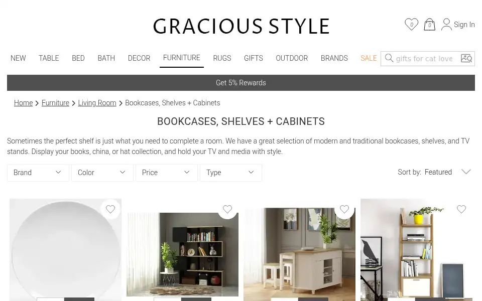 Screenshot of graciousstyle.com