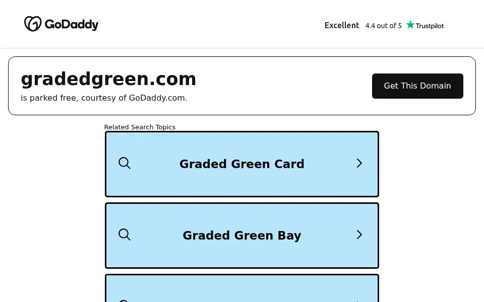Screenshot of gradedgreen.com