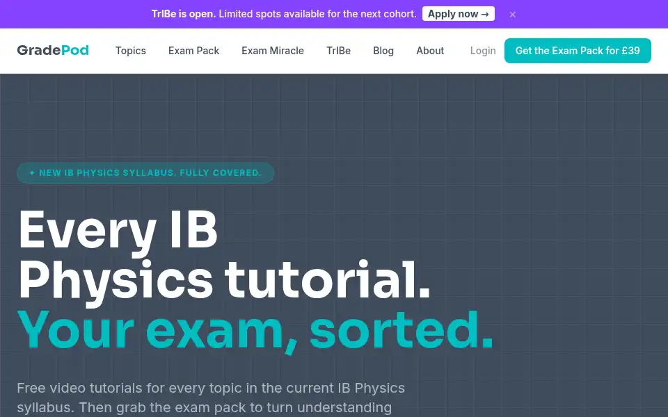 Screenshot of gradepod.com