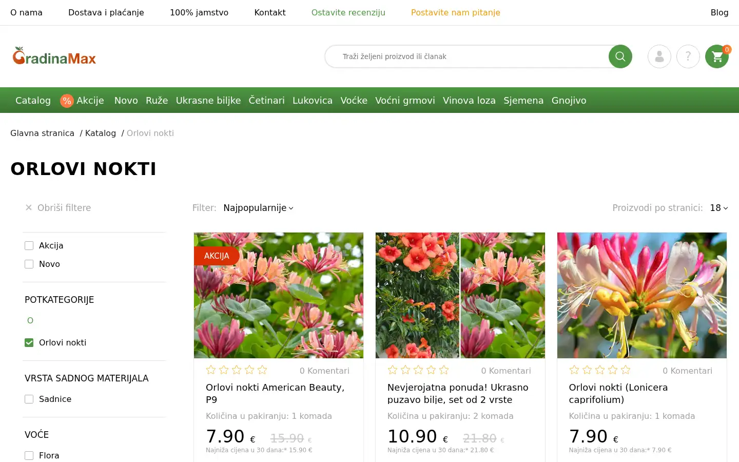 Screenshot of gradinamax.hr