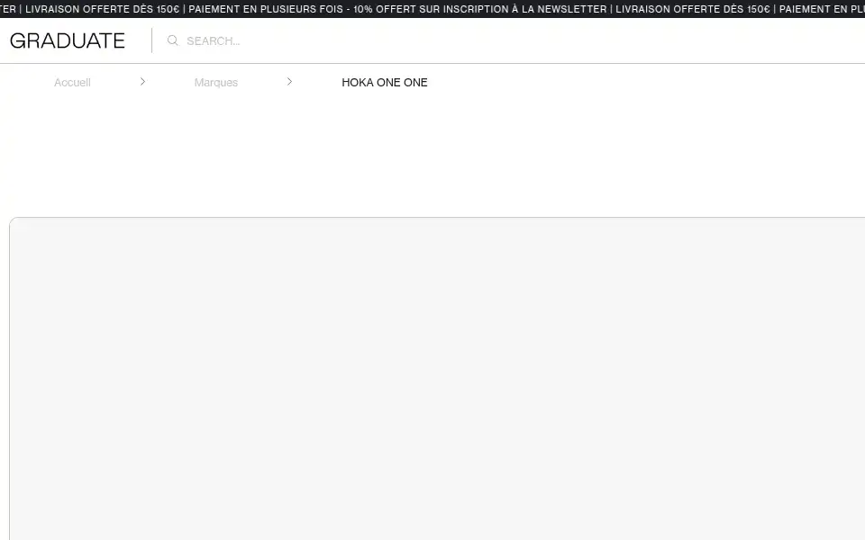 Screenshot of graduatestore.fr
