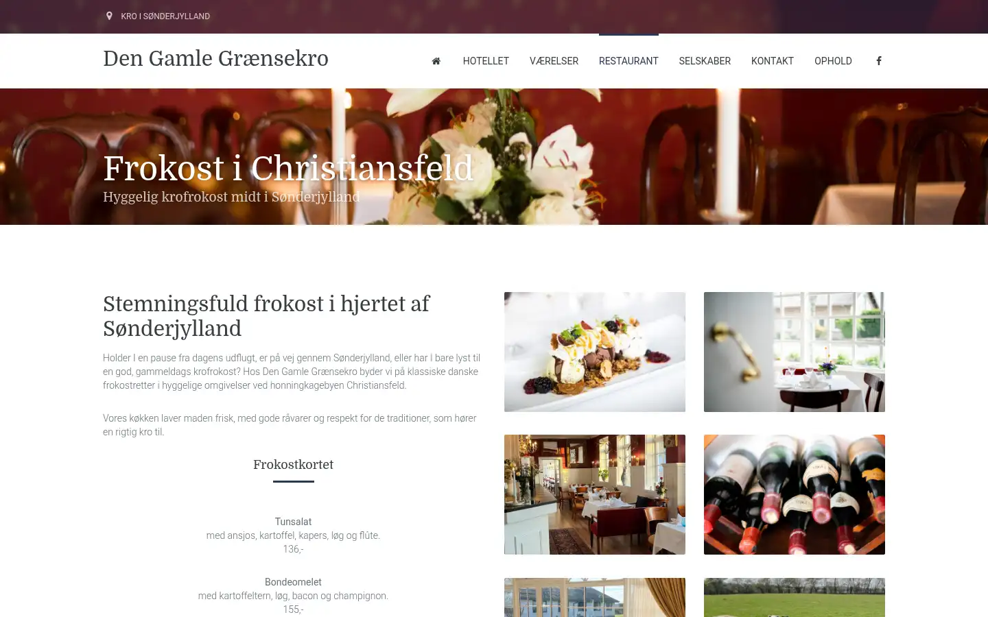 Screenshot of graensekroen.dk