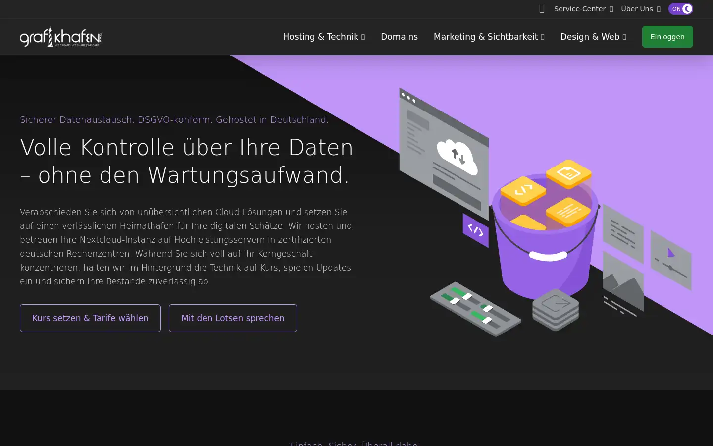 Screenshot of grafikhafen.com