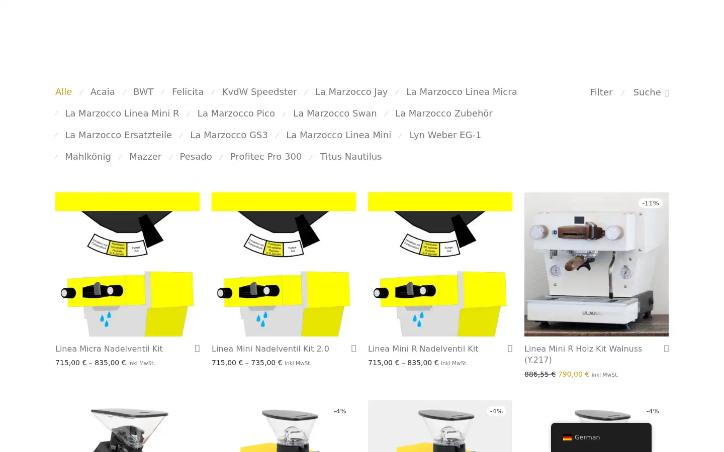 Screenshot of grafikus-coffeetec.de