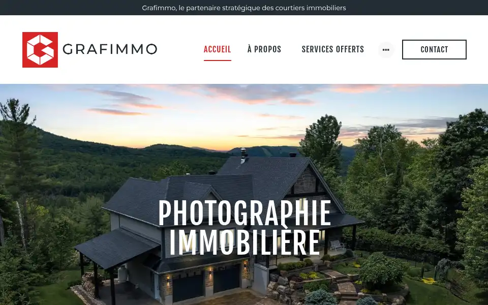 Screenshot of grafimmo.ca