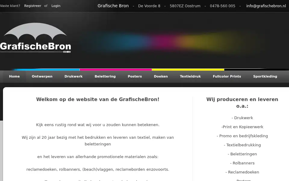 Screenshot of grafischebron.nl