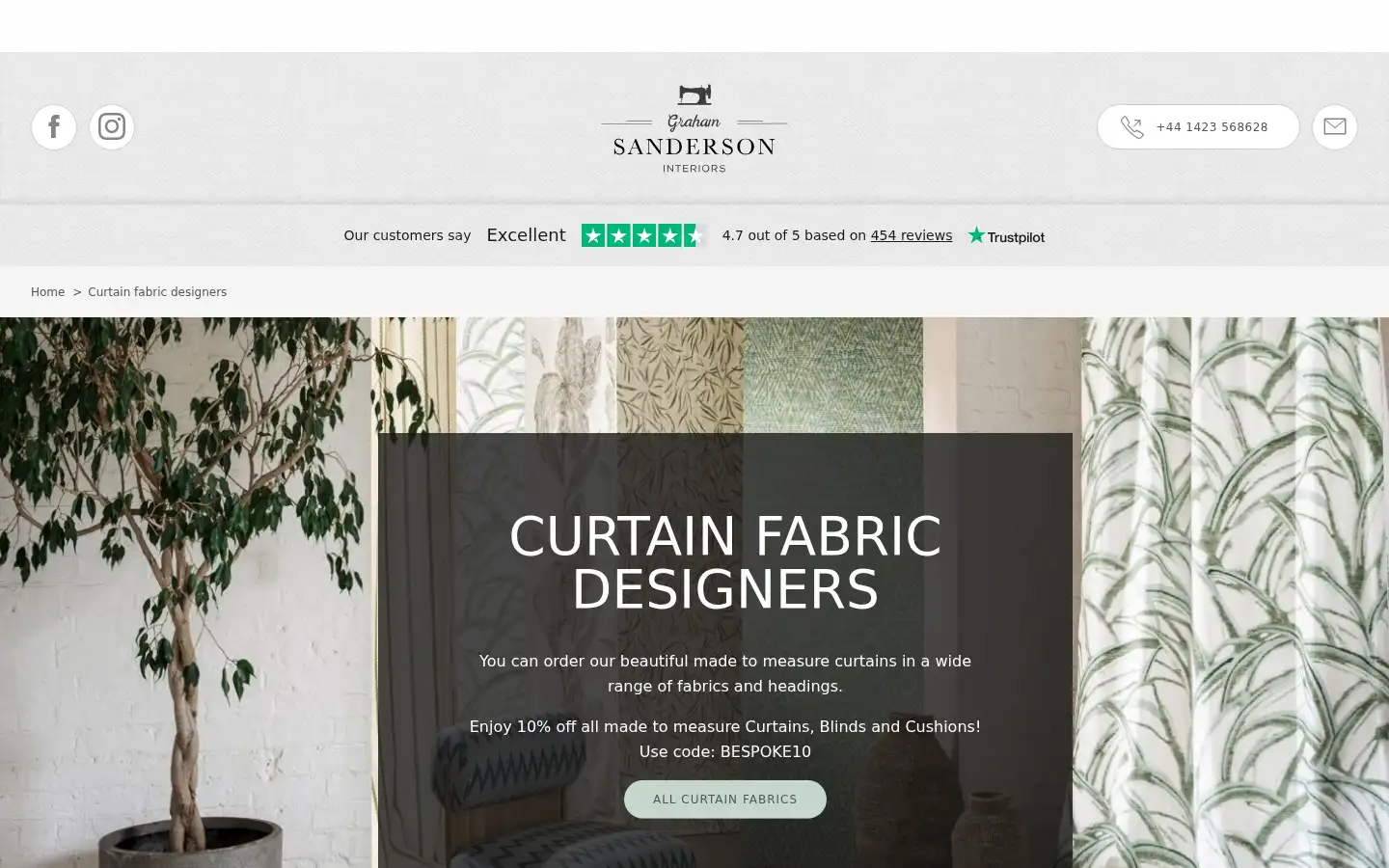 Screenshot of grahamsandersoninteriors.com