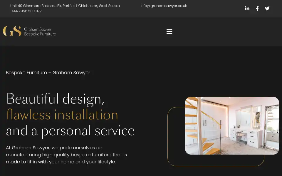 Screenshot of grahamsawyer.co.uk