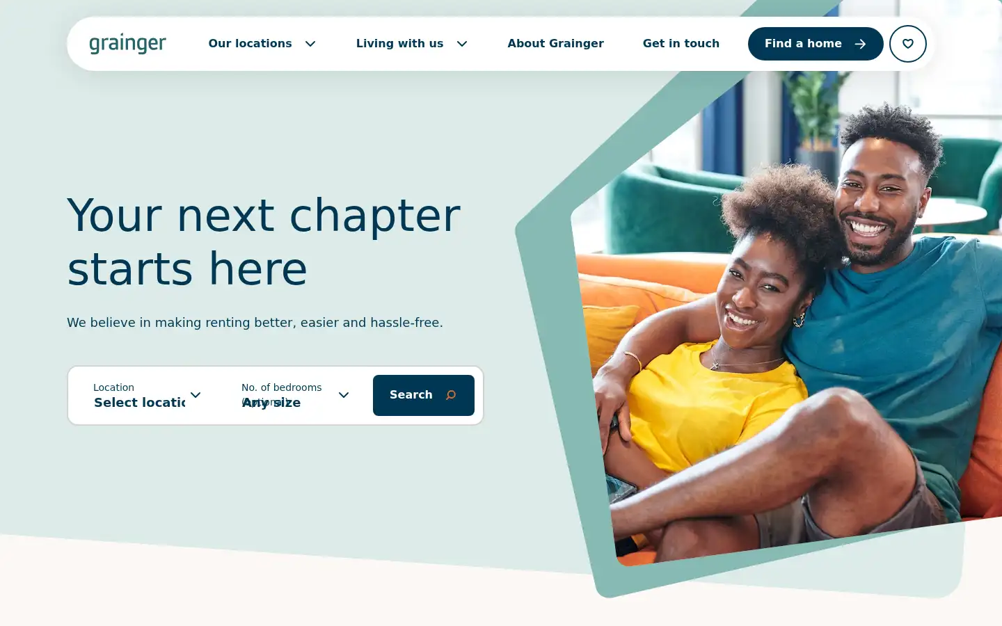 Screenshot of graingerplc.co.uk