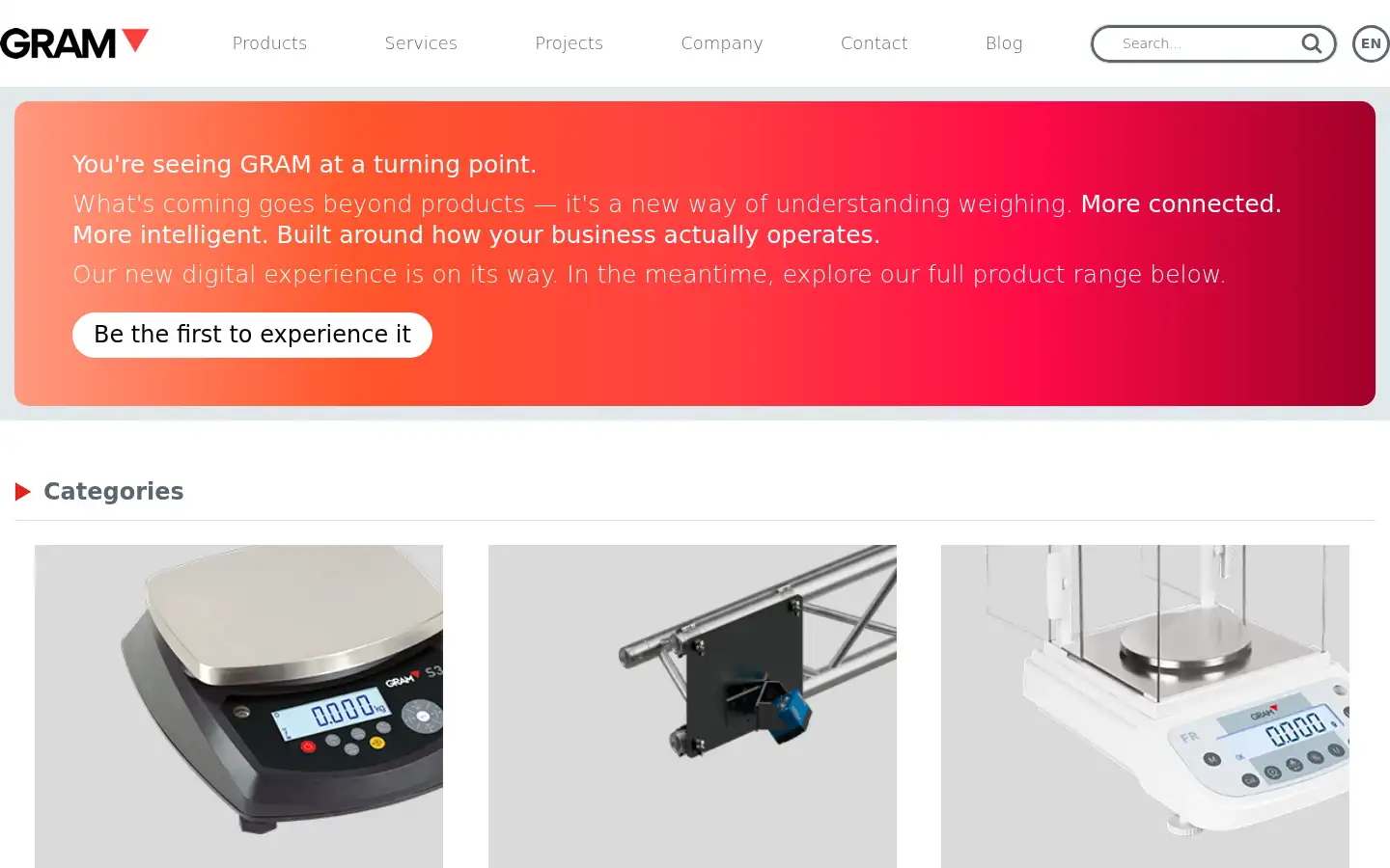 Screenshot of gram-group.com