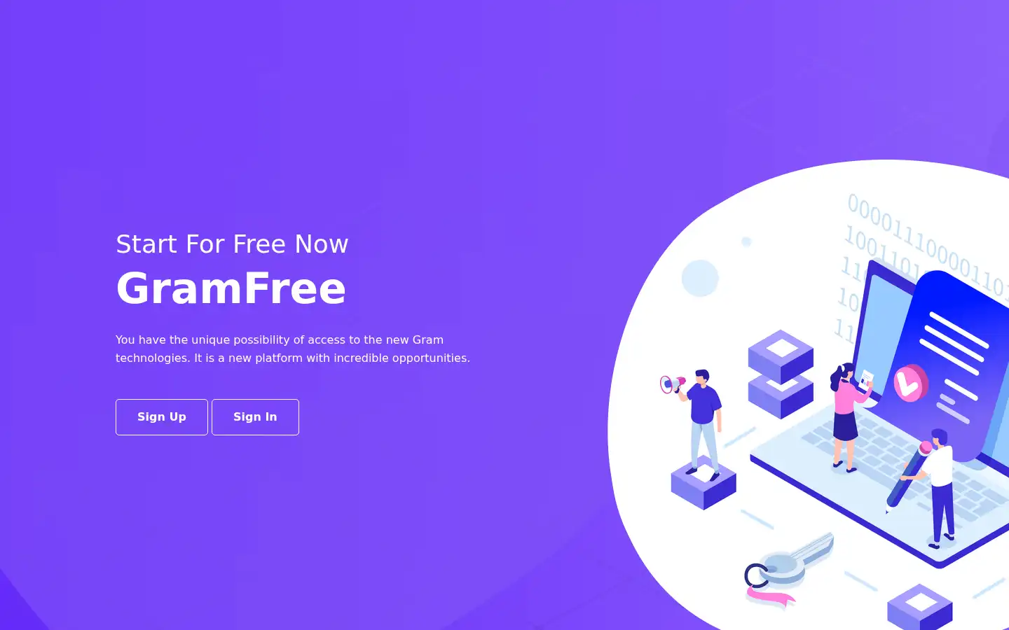 Screenshot of gramfree.net