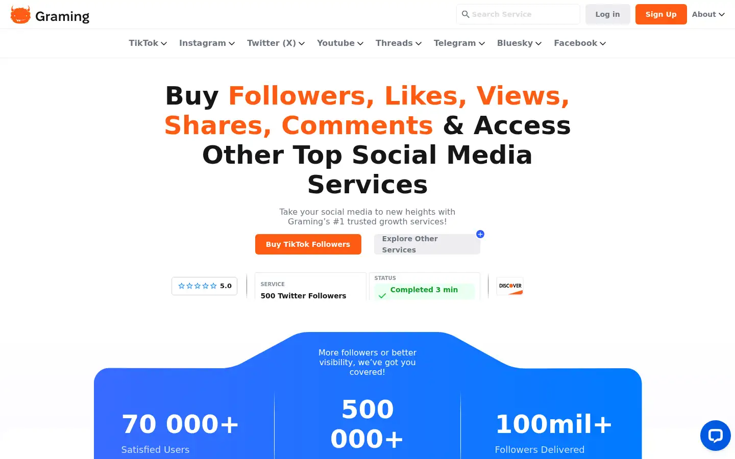 Screenshot of graming.com