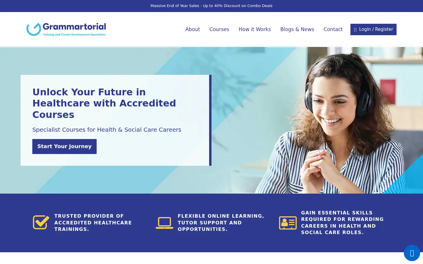 Screenshot of grammartorial.com