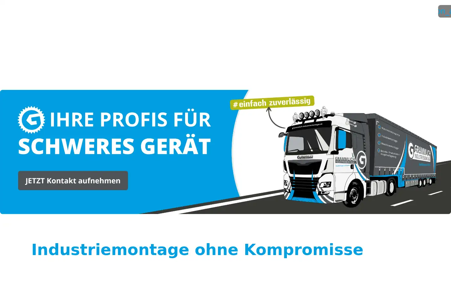 Screenshot of grammlich-industriemontage.de