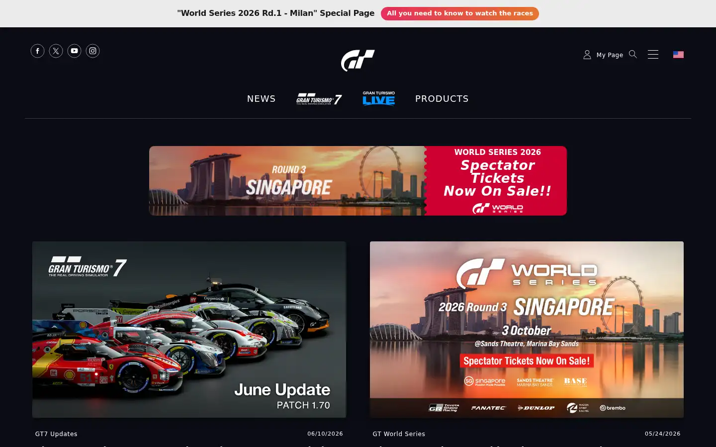 Screenshot of gran-turismo.com