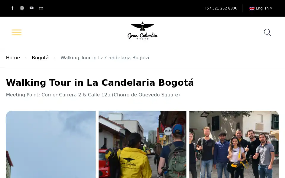 Screenshot of grancolombiatours.com