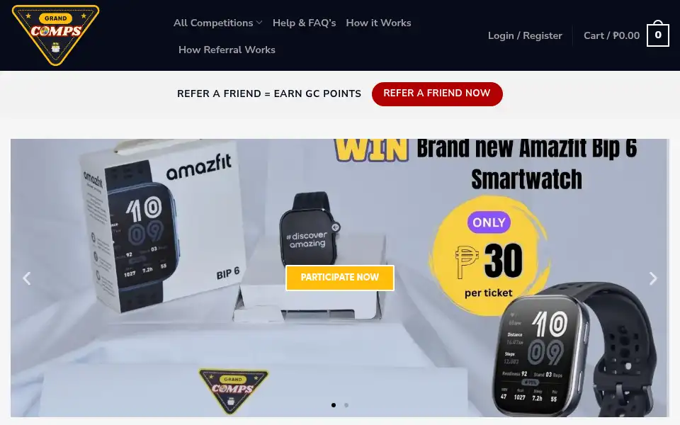 Screenshot of grandcomps.com