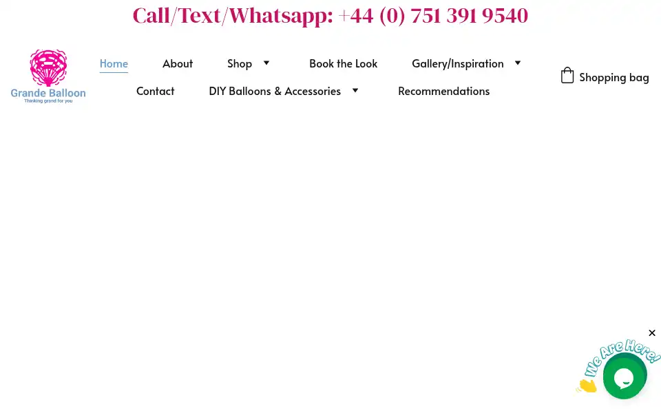 Screenshot of grandeballoon.com