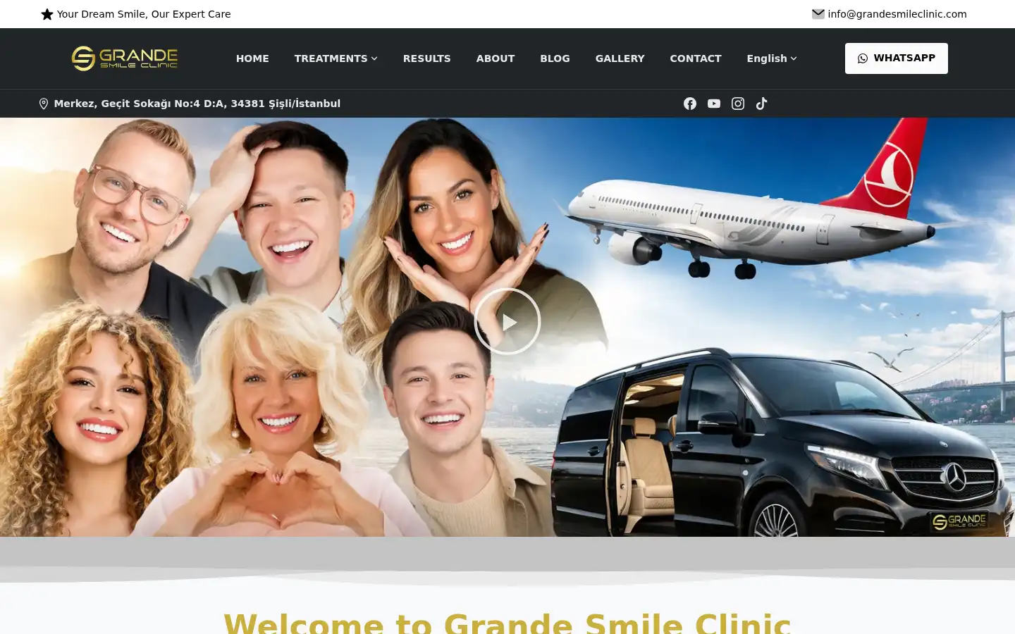 Screenshot of grandesmileclinic.com