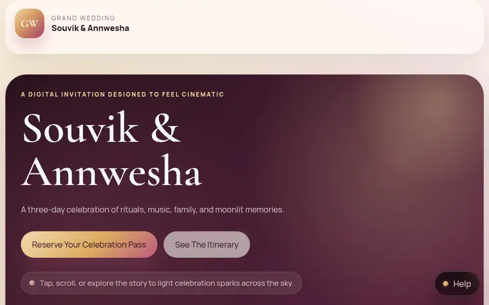 Screenshot of grandwedding.in