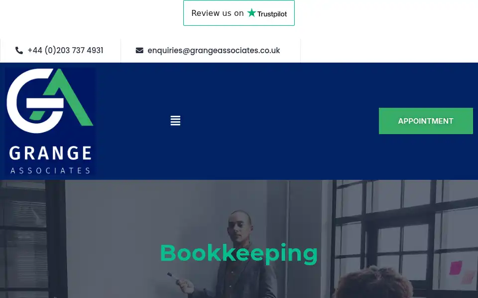 Screenshot of grangeassociates.co.uk