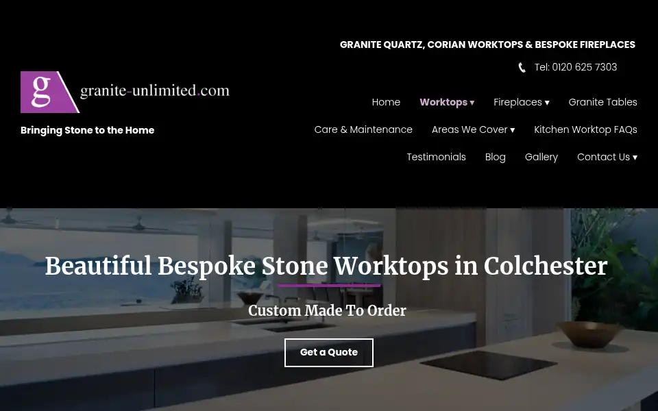 Screenshot of granite-unlimited.co.uk