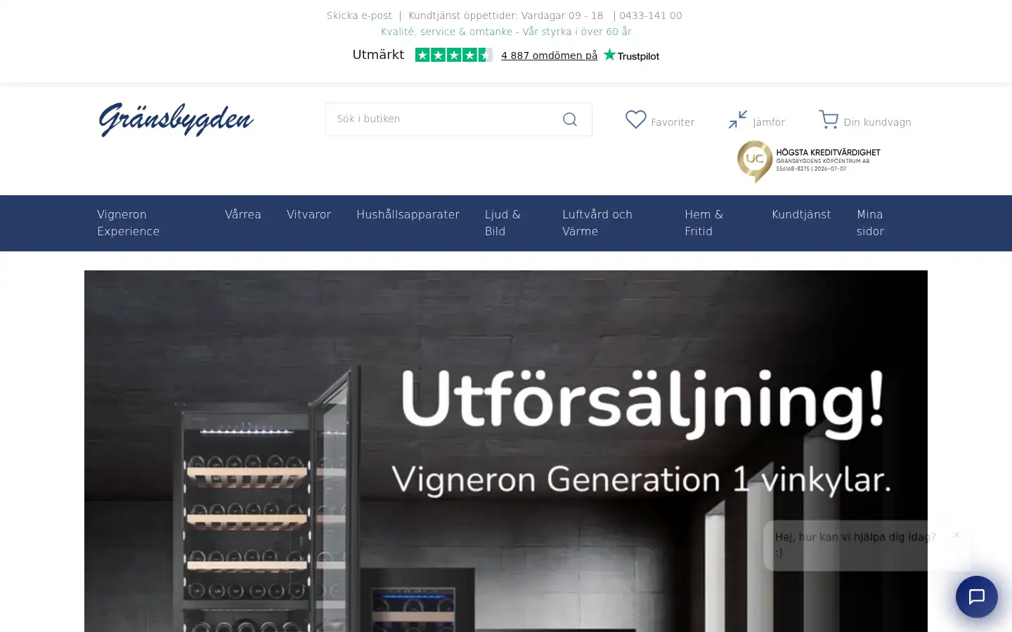 Screenshot of gransbygden.se