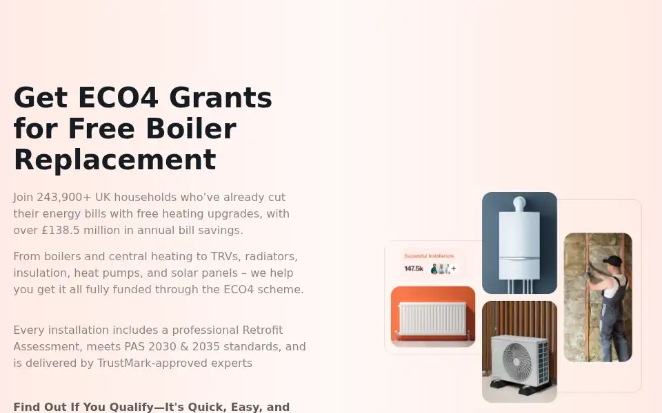 Screenshot of grantboilers.org.uk