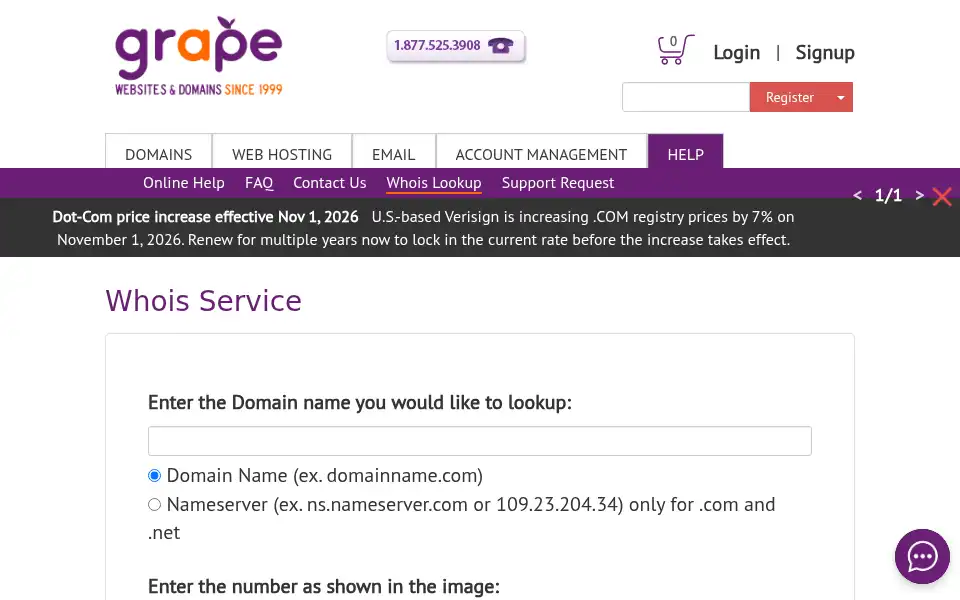 Screenshot of grape.ca