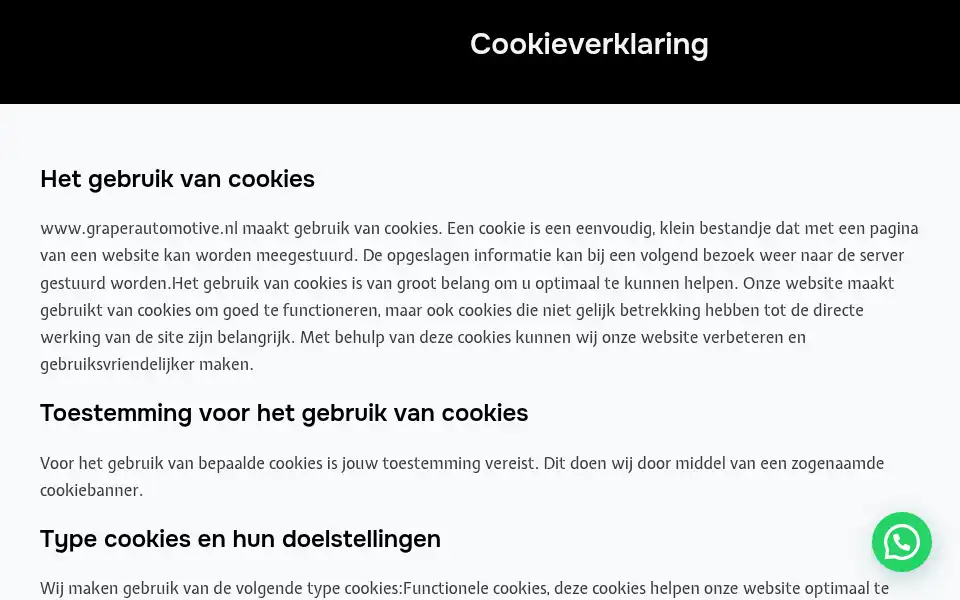 Screenshot of graperautomotive.nl