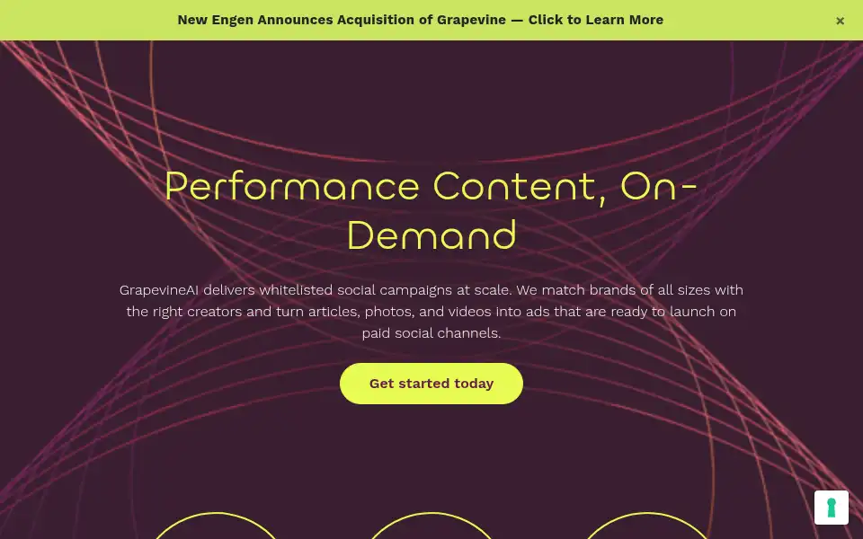 Screenshot of grapevine.ai