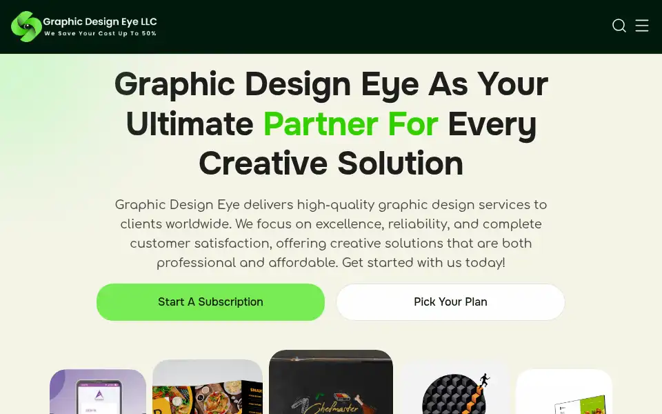 Screenshot of graphicdesigneye.com