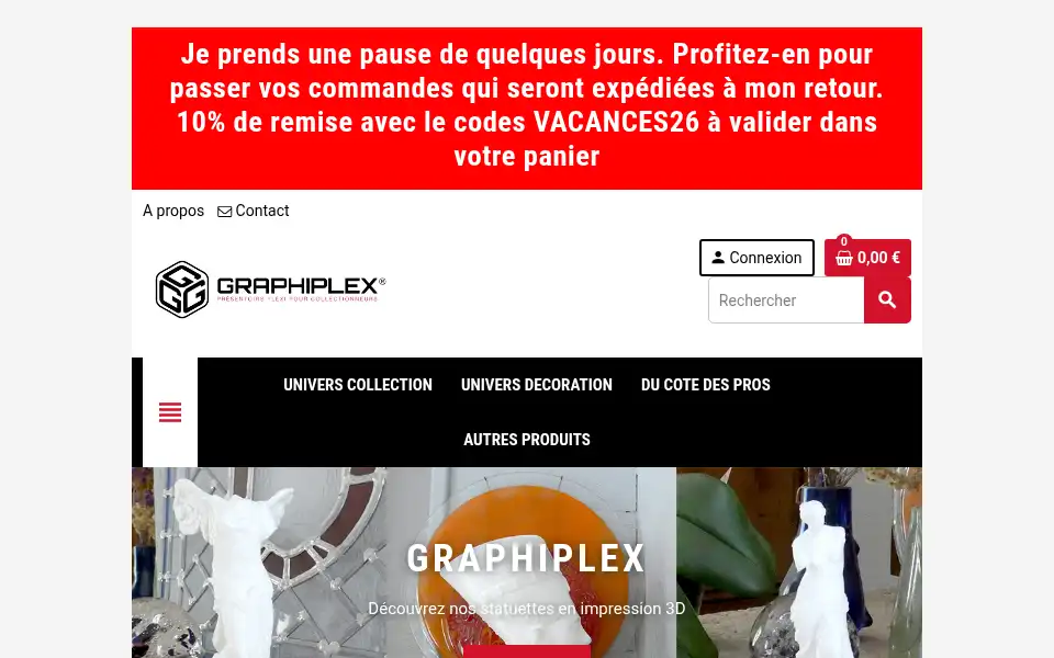 Screenshot of graphiplex.fr