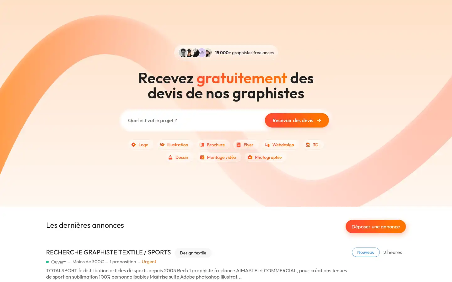 Screenshot of graphiste.com