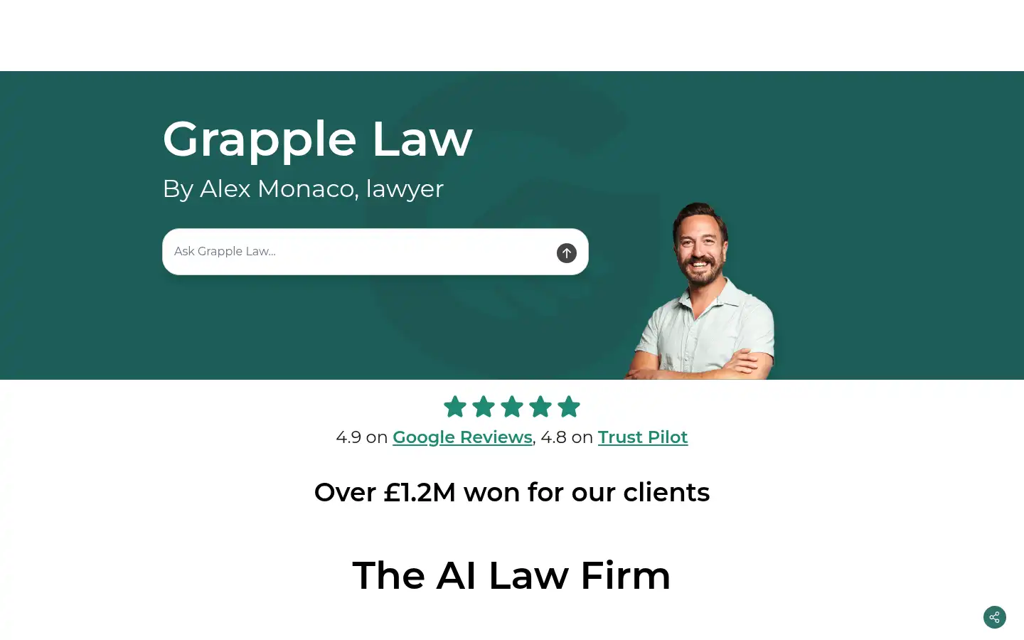 Screenshot of grapple.law