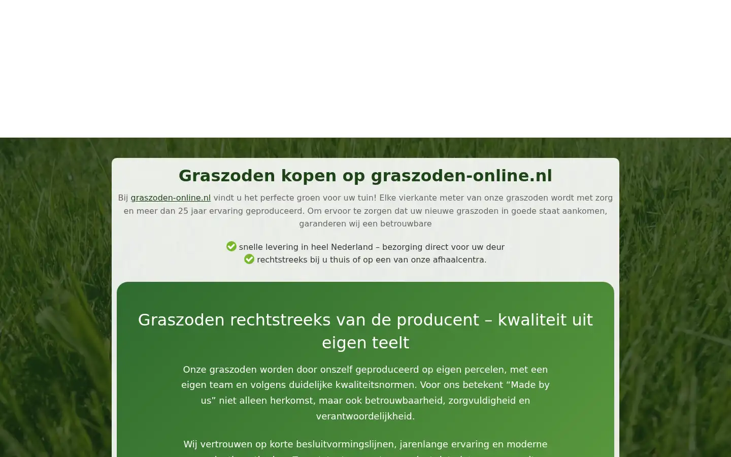 Screenshot of graszoden-online.nl