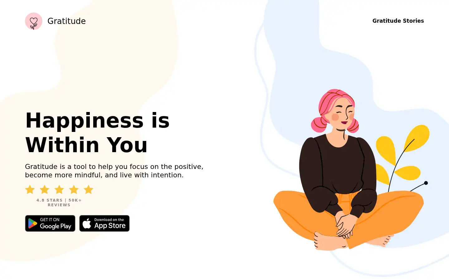 Screenshot of gratefulness.me