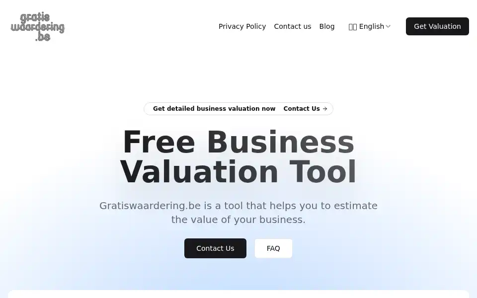 Screenshot of gratiswaardering.be