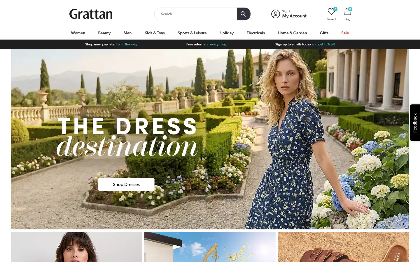 Screenshot of grattan.co.uk