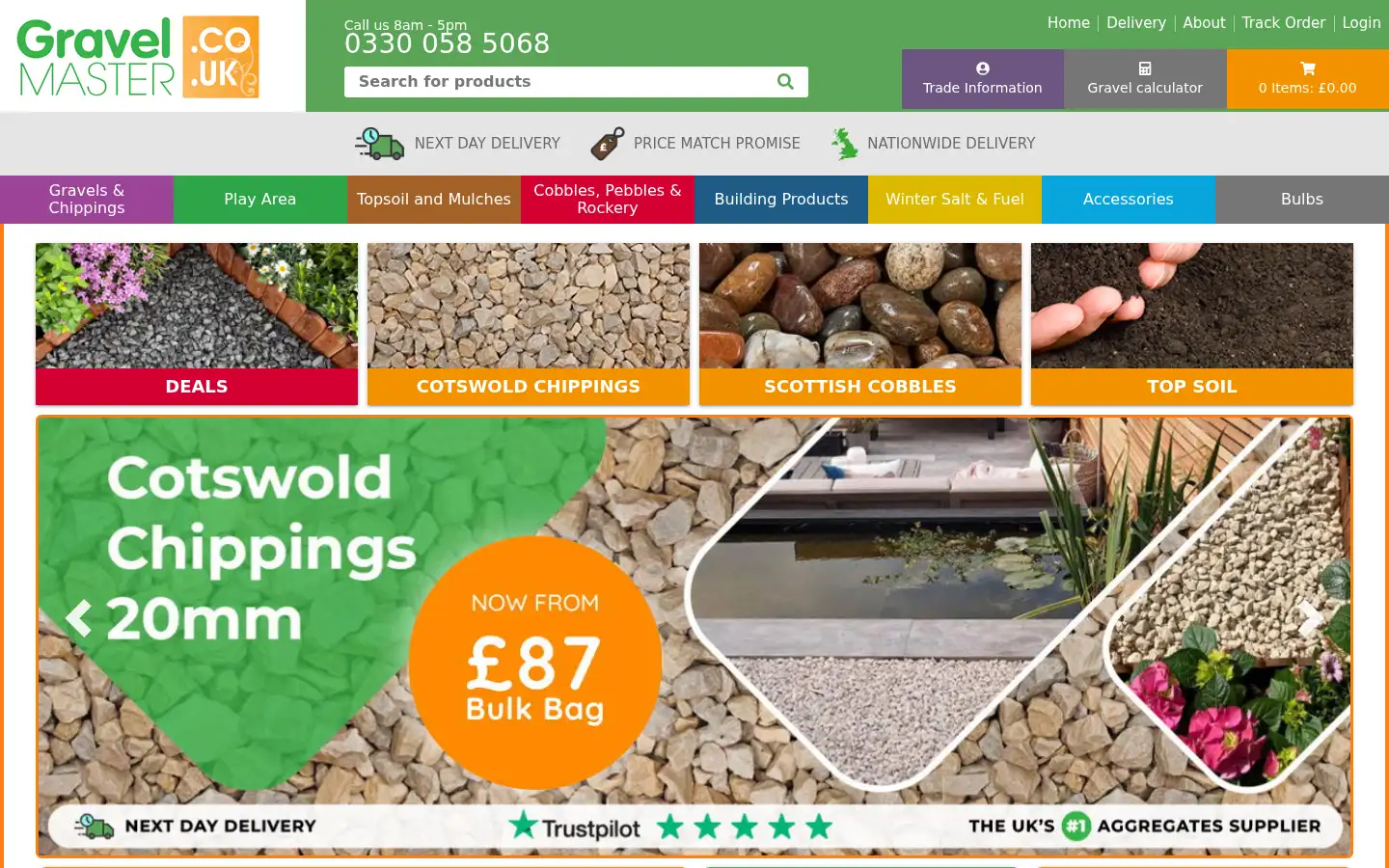 Screenshot of gravelmaster.co.uk