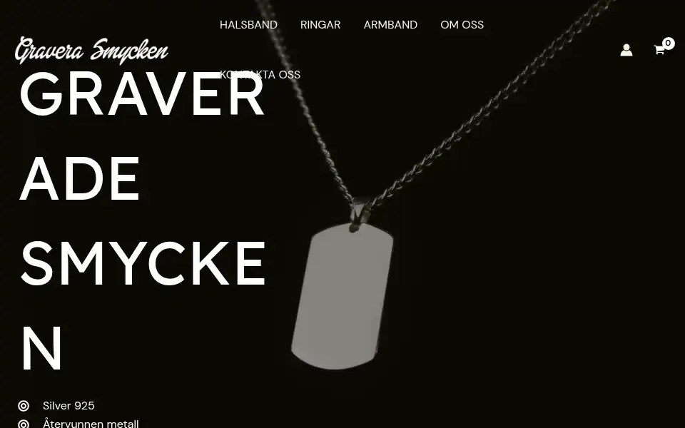 Screenshot of graverasmycken.se