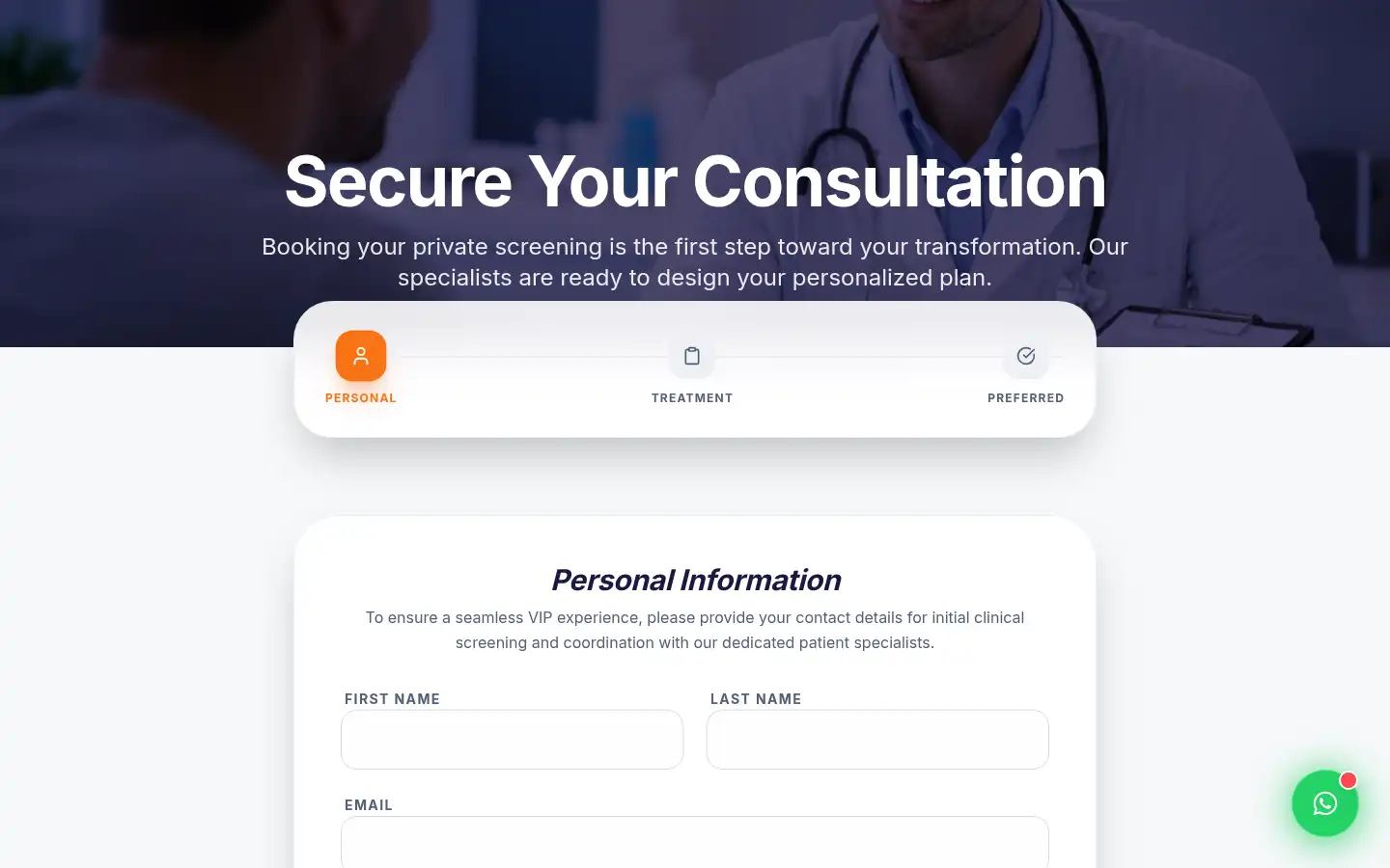 Screenshot of gravity-clinic.com