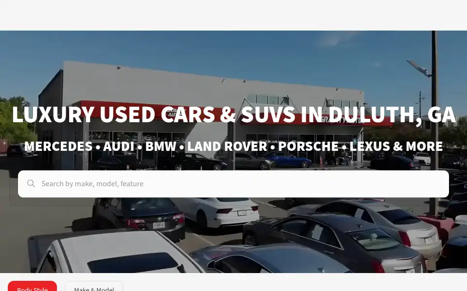 Screenshot of gravityautosduluth.com