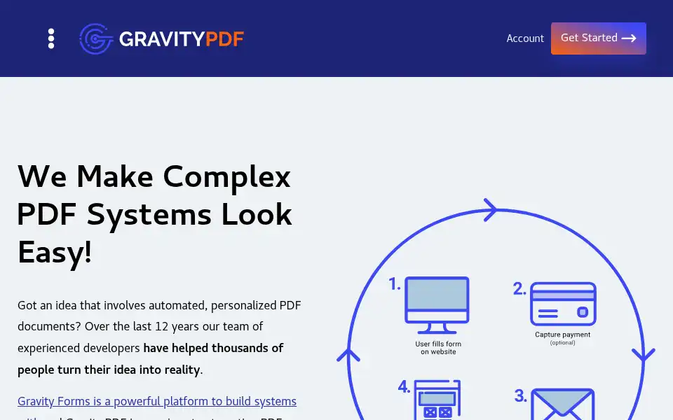 Screenshot of gravitypdf.com